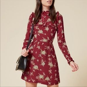 Red Floral Reformation Dress MAKE OFFERS!